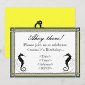 Nautische uitnodiging van de partij (Voorkant / Achterkant)