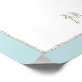 Nautische upsherin placemat2 poster (Hoek)