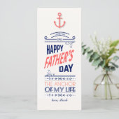 Nautische Vaderdag Kaart (Staand voorkant)