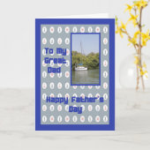 Nautische Vaderdag Kaart (Gele Bloem)