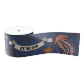 nautische vaders dag beste vader ooit marine blauw grosgrain lint (Spoel)
