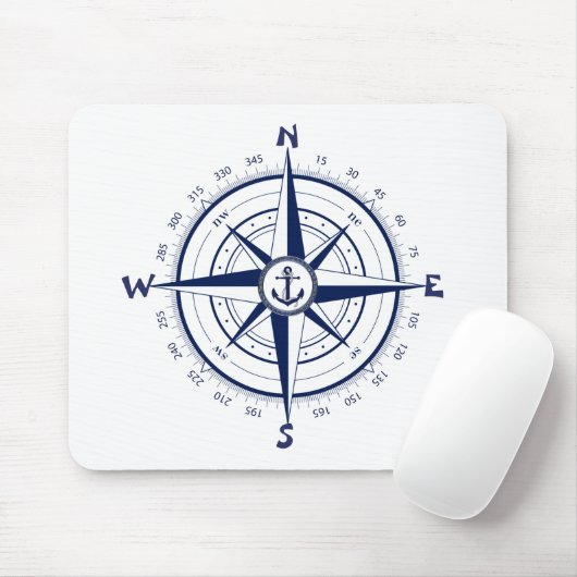 Nautische verankering, Nautical Compass, Keltische Muismat (Met muis)