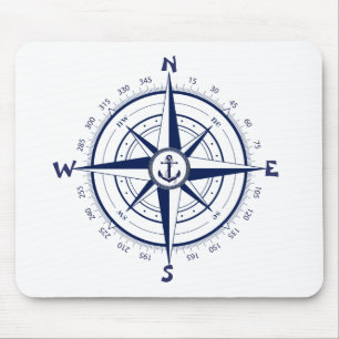 Nautische verankering, Nautical Compass, Keltische Muismat