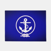 Nautische verankering Vlag Doormat Deurmat (Voorkant)