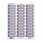 Nautische Verjaardag Adresetiketten Etiket (Full Sheet)