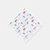 Nautische verjaardagsfeestartikelen servet (Hoek)