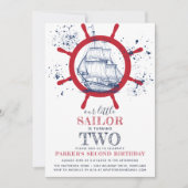 nautische verjaardagszeiler kaart (Voorkant)