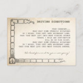 nautische vintage boot ontvangstkaarten informatiekaartje (Achterkant)