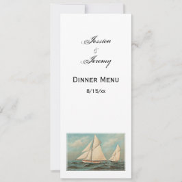 Nautische vintage jachten racen #1 kaart