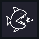 nautische VIS met tanden | Poster<br><div class="desc">| LAKE LIFE | NAUTISCH | BOTEN | ANCHOR | LAKE LIFE | LEVEN IS BETER OP HET GEBIED | FUN | CHIC | EENVOUDIG | WATER | FUN BOATING DECOR-ACCESSOIRES VOOR THUIS | NAUTIEKE TROPISCHE HOMEDECOR | CLASSIC SILHOUETTE ONTWERP | BEACH | ZEE | ACCESSOIRES VAN DE OCEAN DECOR...</div>