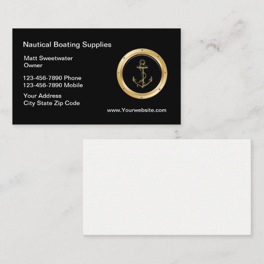 Nautische Visitekaartjes (Voorkant / Achterkant)
