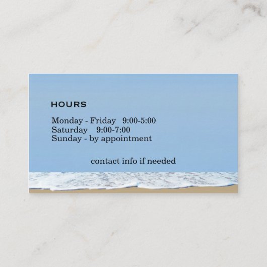 Nautische Visitekaartjes (Achterkant)