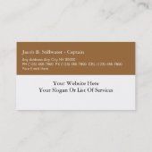 Nautische Visitekaartjes (Achterkant)