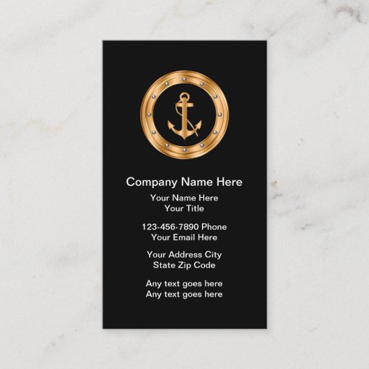 Nautische Visitekaartjes (Voorkant)