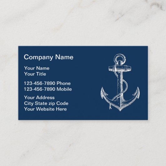 Nautische Visitekaartjes (Voorkant)