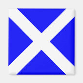 Nautische vlag alfabet signaalletter M (Mike) Magneet (Voorkant)