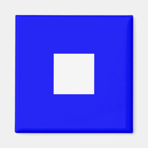 Nautische vlag alfabet teken letter P (Papa) Magneet