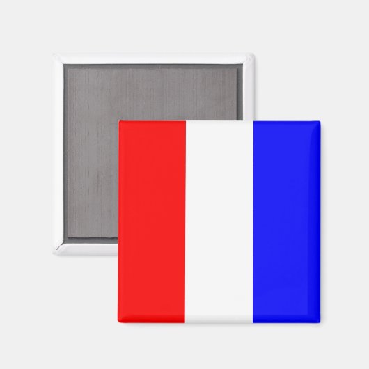 Nautische vlag alfabet teken letter T (tango) Magneet (Voorkant / Achterkant)