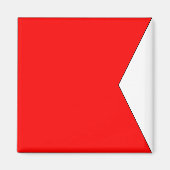 Nautische Vlag "B" Bravo Magneet (Voorkant)