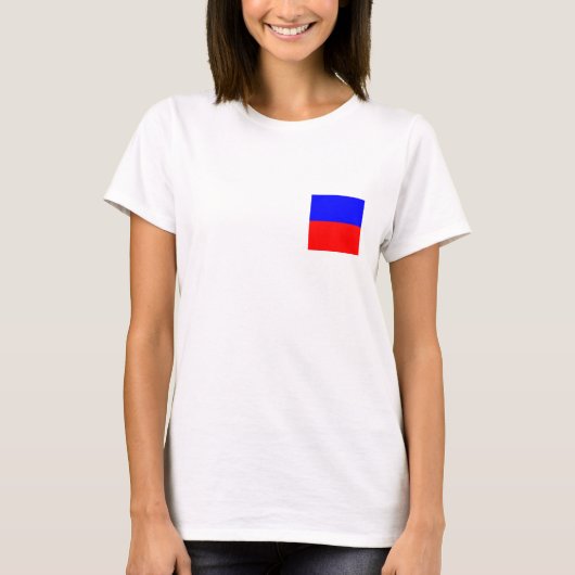 Nautische vlag E T-shirt (Voorkant)