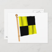 Nautische vlag "L" Briefkaart (Voorkant / Achterkant)