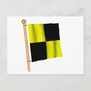 Nautische vlag "L" Briefkaart