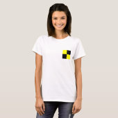 Nautische vlag L T-shirt (Voorkant volledig)