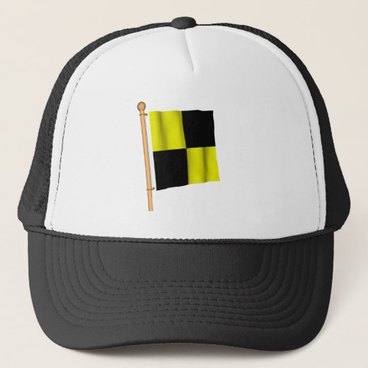 Nautische vlag "L" Trucker Pet (Voorkant)