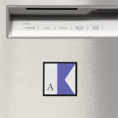 Nautische vlag magneet alfabet letter A (Insitu (Vaatwasser))