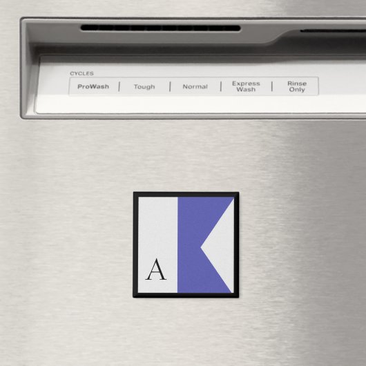 Nautische vlag magneet alfabet letter A (Insitu (Vaatwasser))