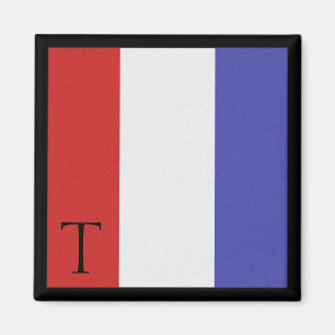 Nautische vlag magneet alfabet letter T