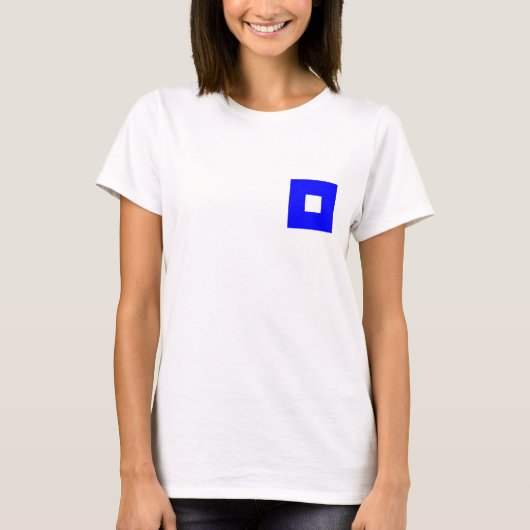 Nautische vlag P T-shirt (Voorkant)