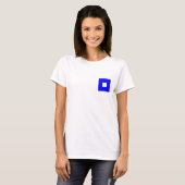 Nautische vlag P T-shirt (Voorkant volledig)
