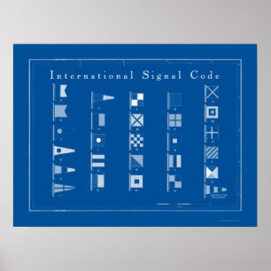 Nautische vlag Poster Art