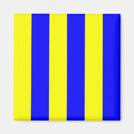 Nautische vlag signaal letter G (Golf) Magneet