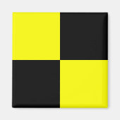 Nautische vlag signaal letter L (Lima) Magneet (Voorkant)