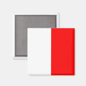 Nautische vlag Signal Letter H (Hotel) Magneet (Voorkant / Achterkant)