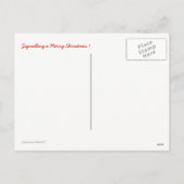 Nautische Vlag Vrolijk Kerstfeest Briefkaart (Achterkant)