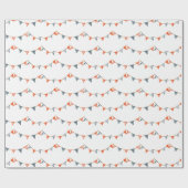 nautische vlaggen-Baby shower Cadeaupapier (Vlak)