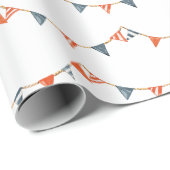 nautische vlaggen-Baby shower Cadeaupapier (Rol Hoek)