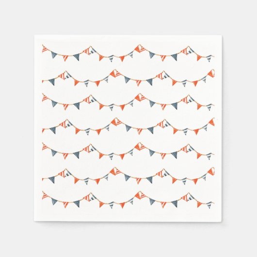 nautische vlaggen-Baby shower Servet (Voorkant)