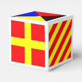 Nautische vlaggen bedankdoosjes (Achterkant)