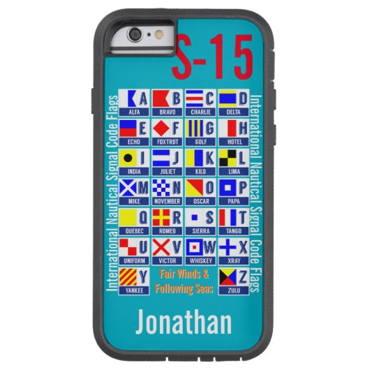 Nautische vlaggen Case-Mate iPhone case (Achterkant)