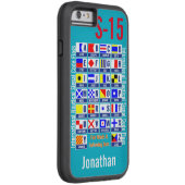 Nautische vlaggen Case-Mate iPhone case (Achterkant/Rechts)