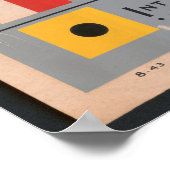 Nautische vlaggen en morse code poster (Hoek)