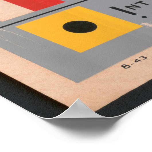 Nautische vlaggen en morse code poster (Hoek)