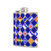 Nautische vlaggen heupfles (Links)