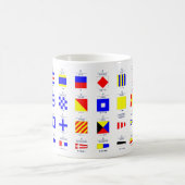 Nautische vlaggen koffiemok (Center)