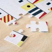 Nautische Vlaggen Legpuzzel (Zijkant)
