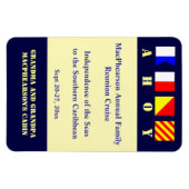 Nautische vlaggen Stateroom Deurmarkering Magneet (Horizontaal)